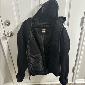 Schmidt Black Hooded Performance Jacket